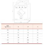 Current transformer LMK1-0.66KV(BH) current ratio 50/5 75/5 200/5 primary through